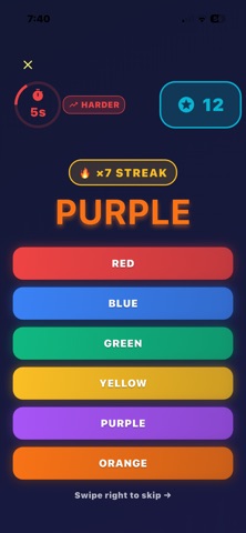 iStroopChallenge Screenshot 4 of 7