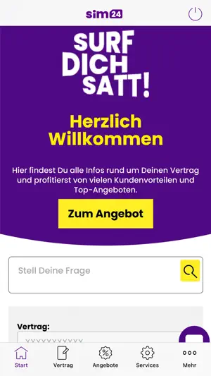 sim24 Servicewelt screenshot 1