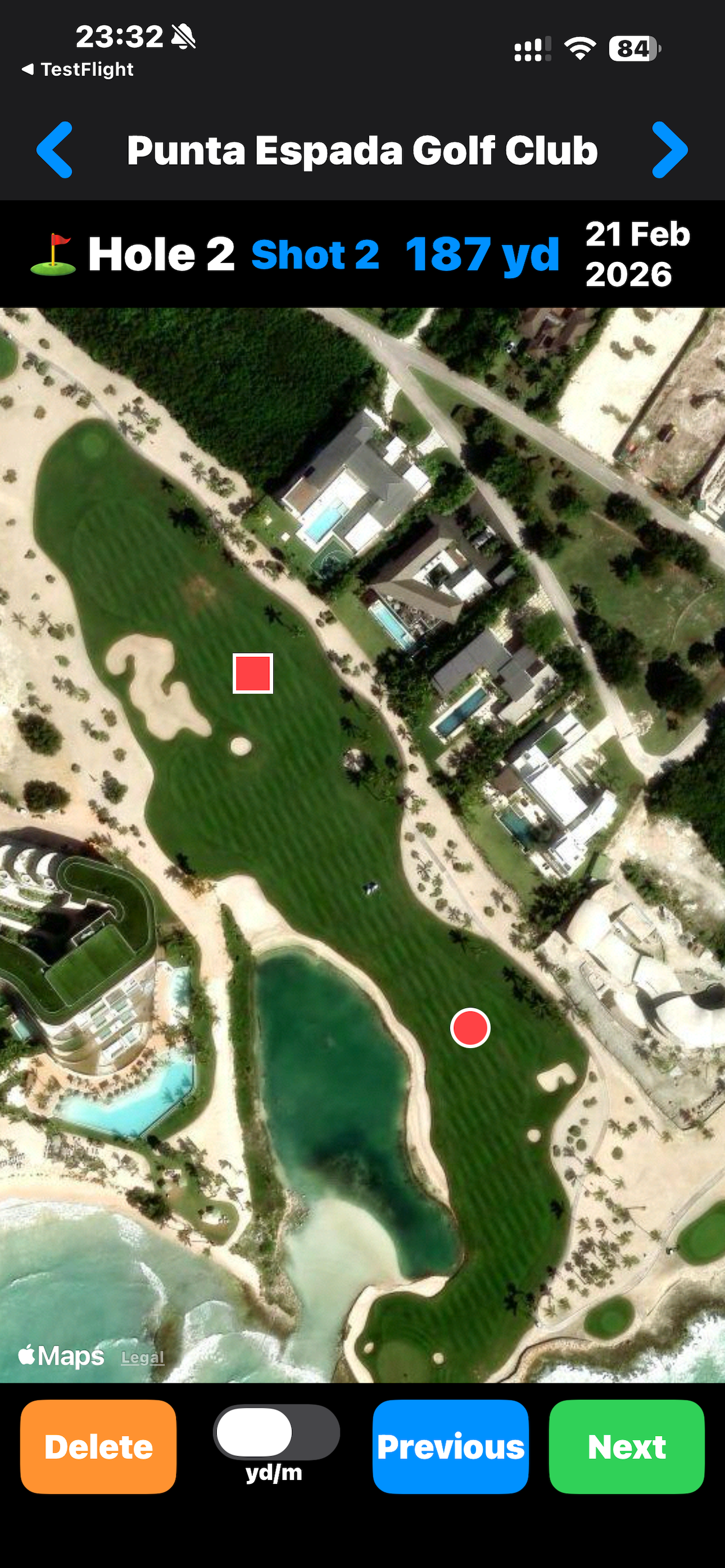 GolfTracer watch screenshot 2