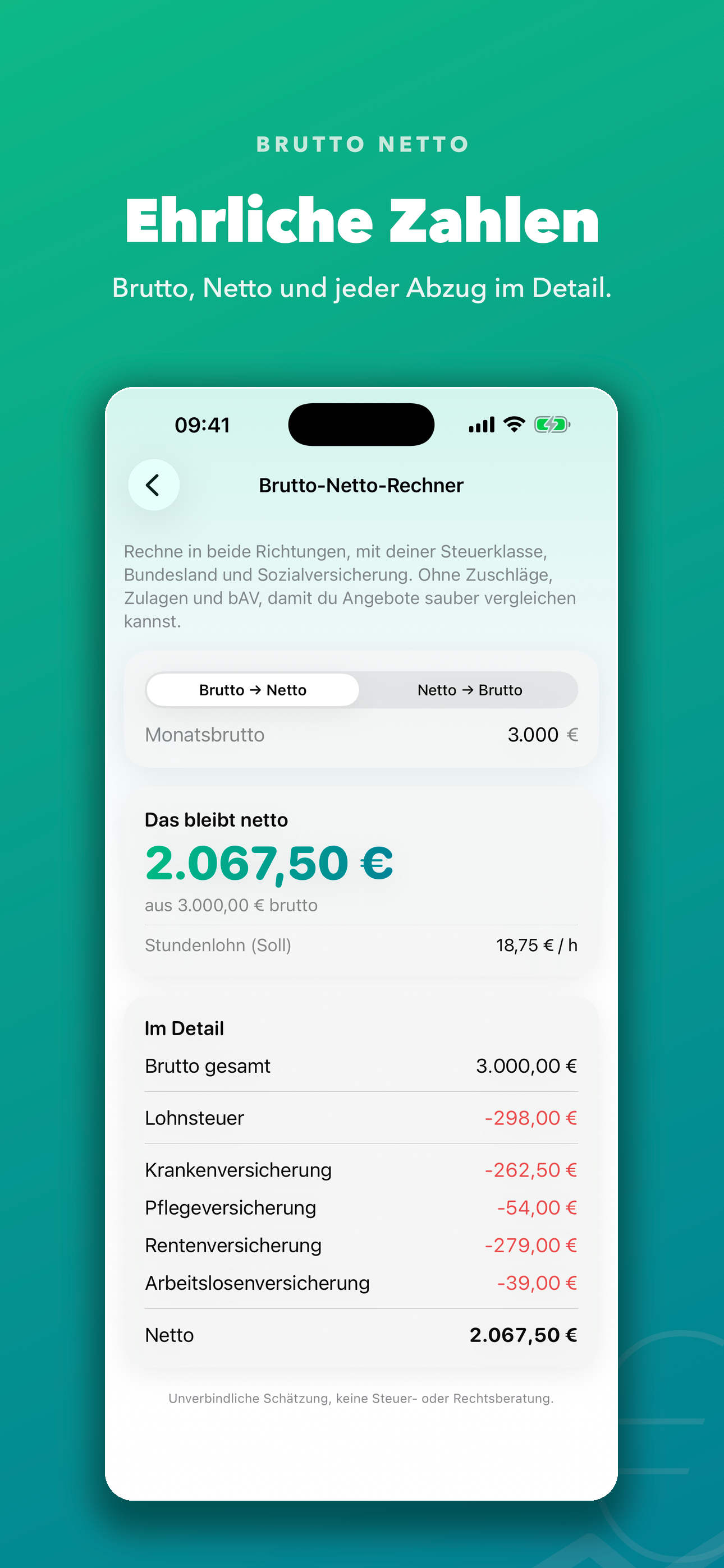 LohnTicker screenshot 2