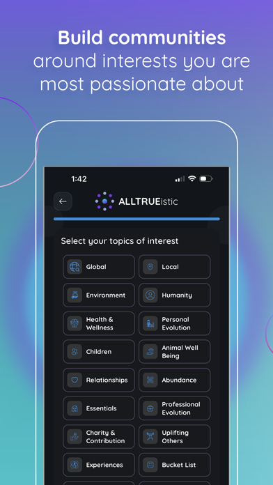 ALLTRUEistic Social Meditation Screenshot