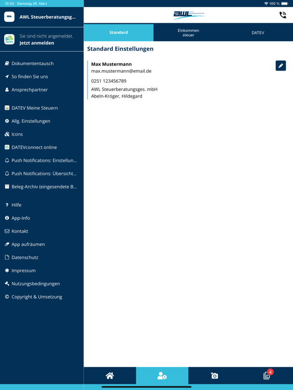 Screenshot #5 pour AWL Steuerberatungsges. mbH