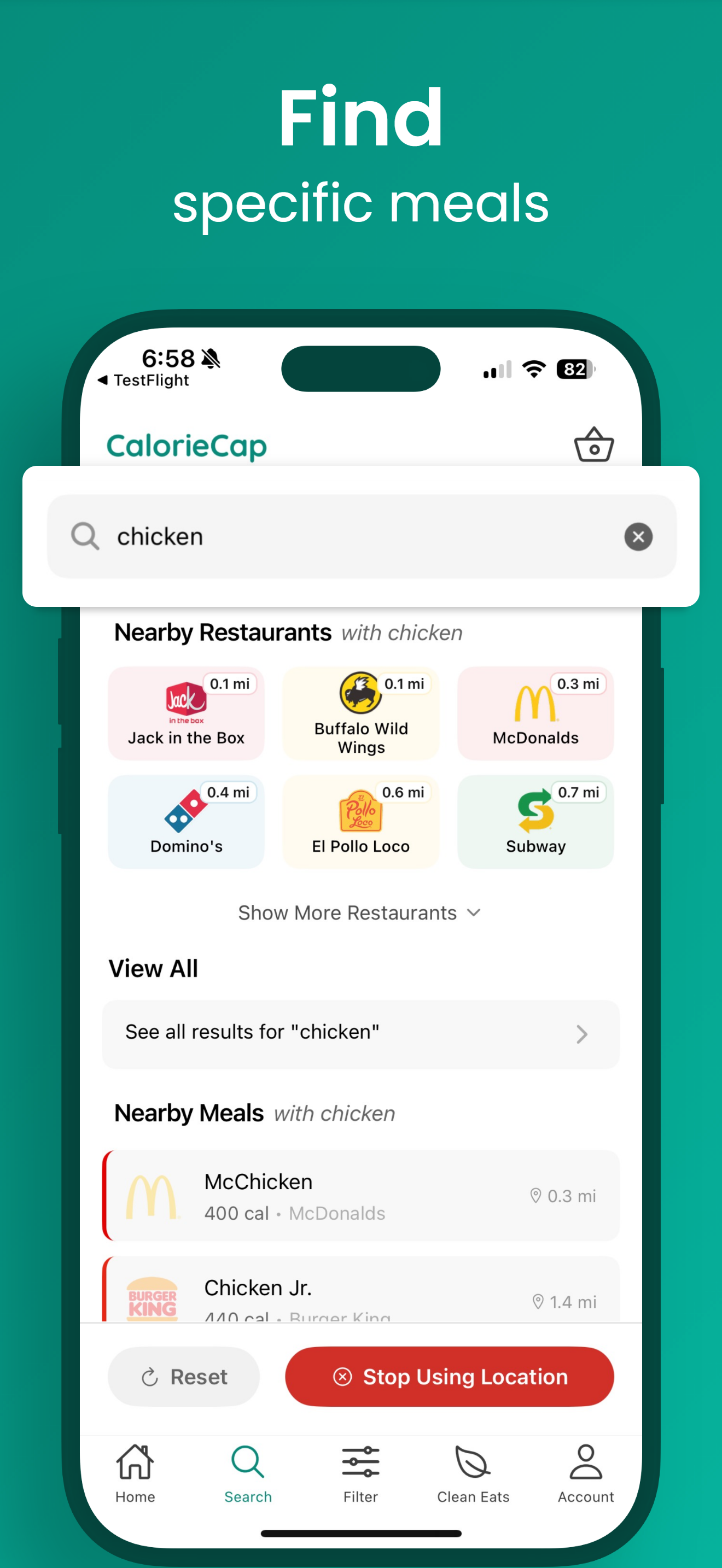 CalorieCap - Fast Food Macros