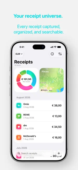 Receipt Universe screenshot 1