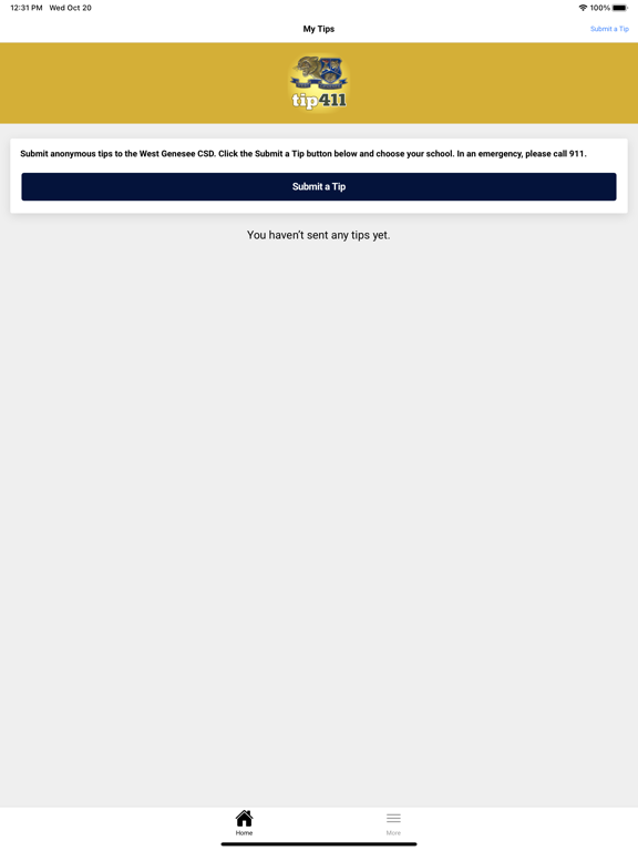 WGCSD Tips app screenshot
