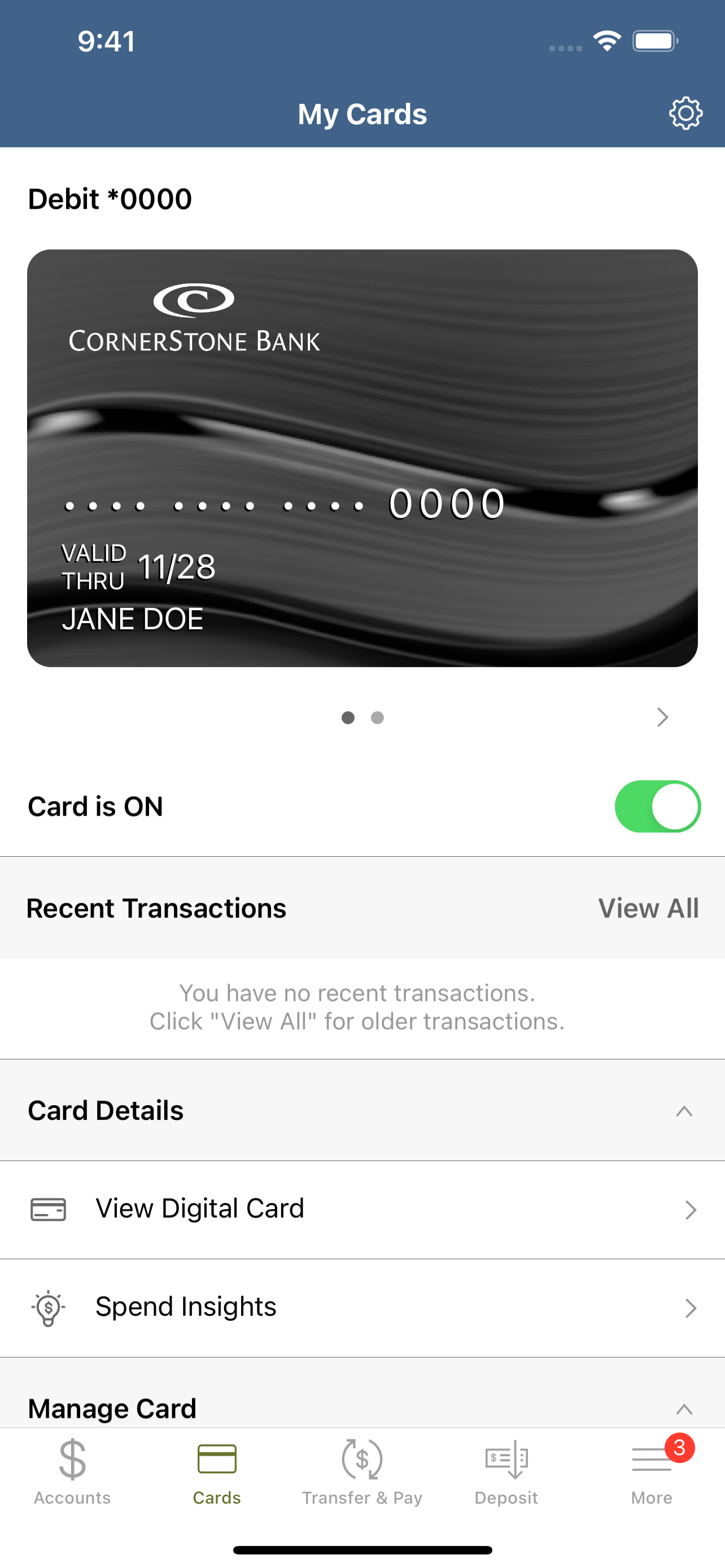 Cornerstone Bank Personal