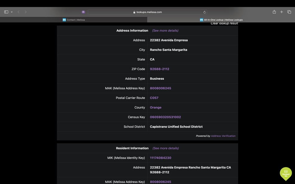 #4. Melissa All-In-One Lookups Ext (macOS) 由: Melissa Data Corporation