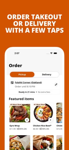 Falafel Corner App Screenshot 1 of 2