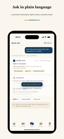 Constitution of India Offline iPhone screenshot