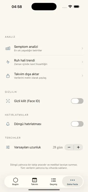 Döngü - Adet Takibi screenshot 4