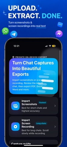 ChatPort: Text Message Export Screenshot 1 of 5