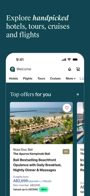 Luxury Escapes: Travel Deals screenshot 3