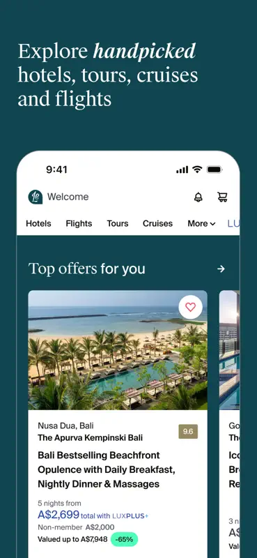 Luxury Escapes: Travel Deals screenshot 3 of 9