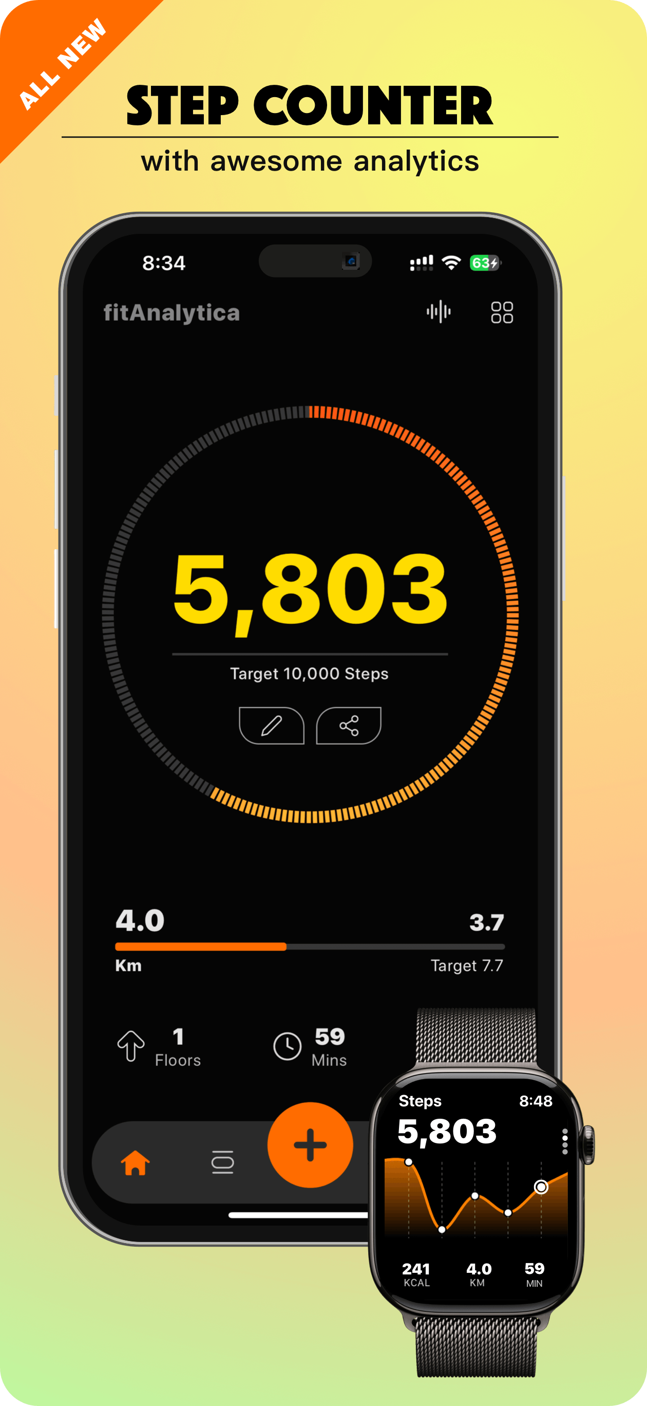 fitAnalytica - Steps Counter