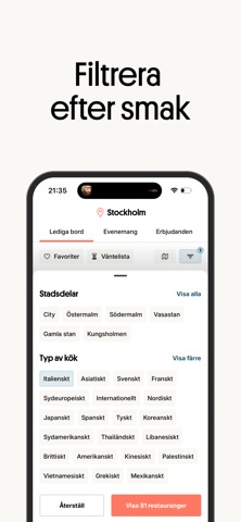 BokaBord - Restaurants Screenshot 3 of 4