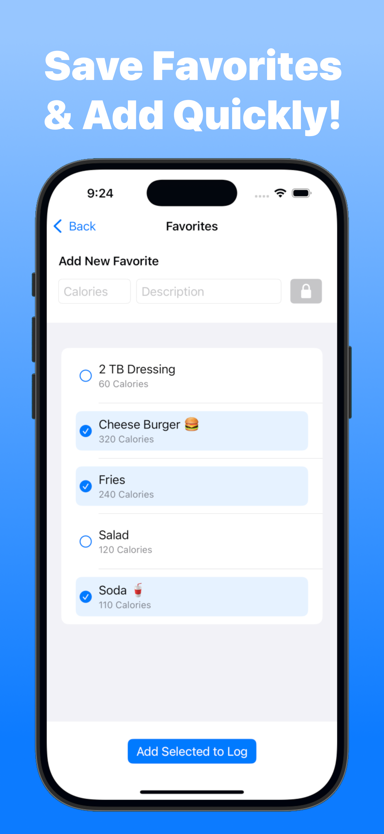Quick Calories Counter