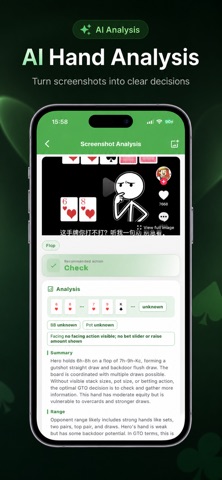 Poker Trainer AI -Texas Holdem iPhone screenshot