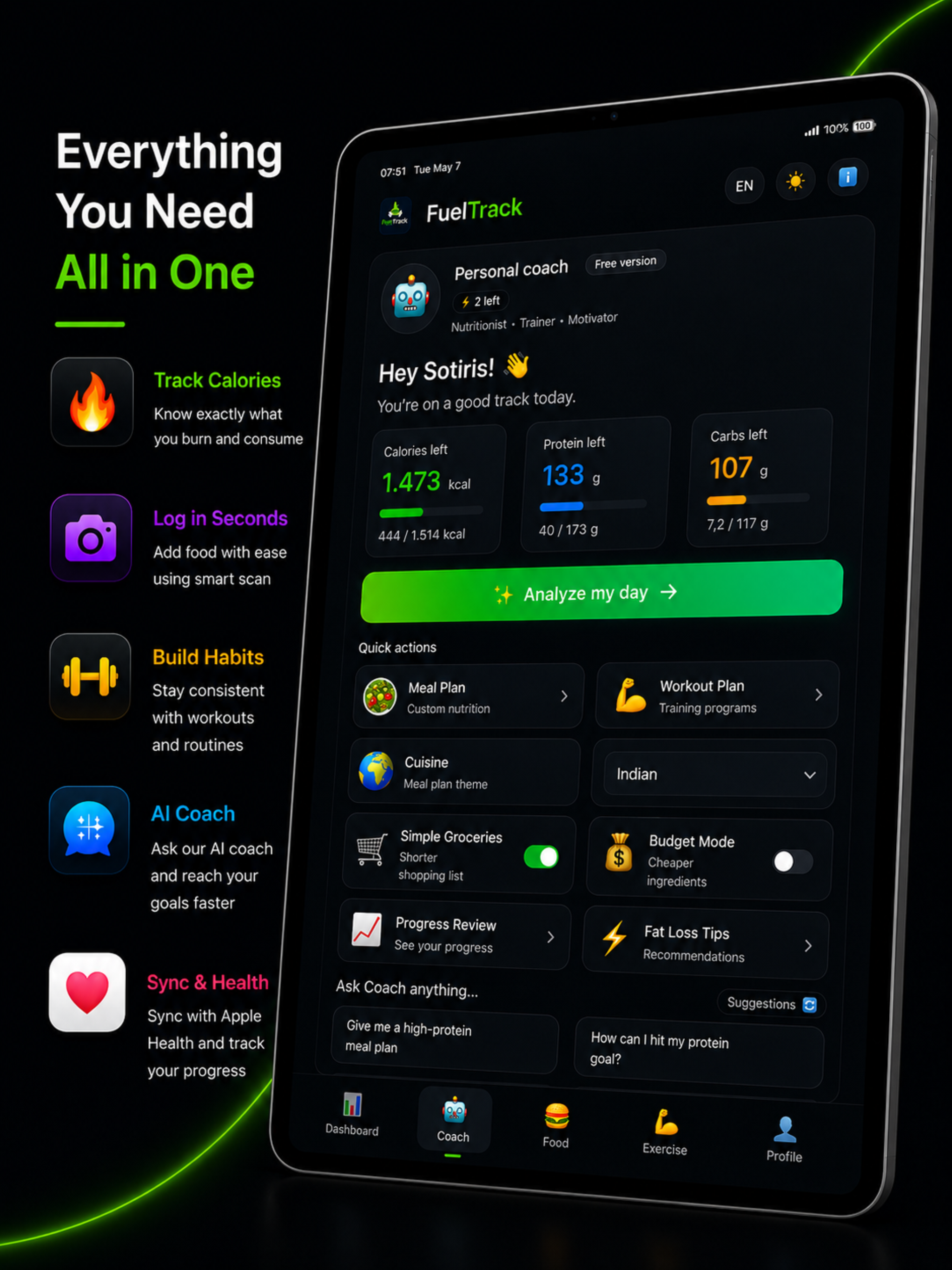 FuelTrack - Diet & Fitness