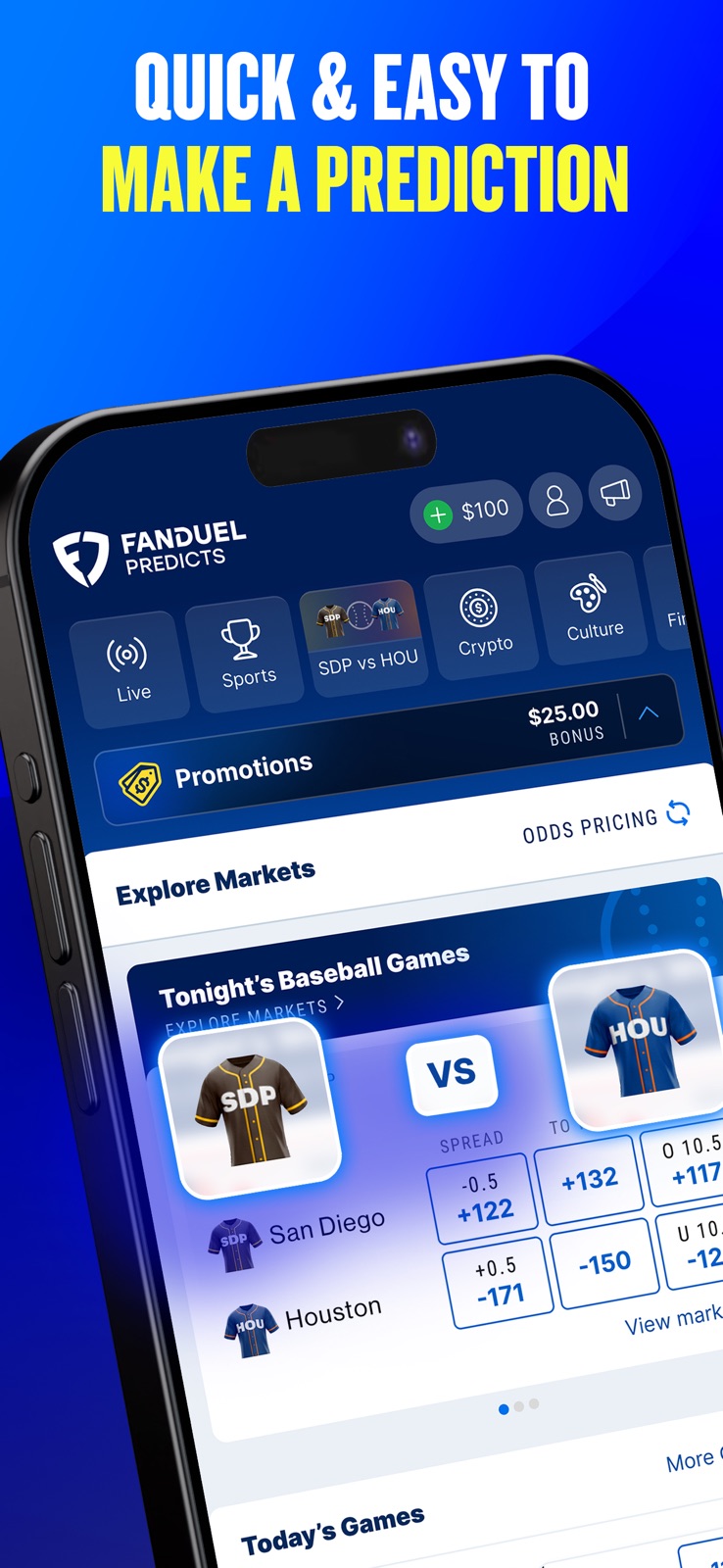 FanDuel Predicts iphone screenshot 1