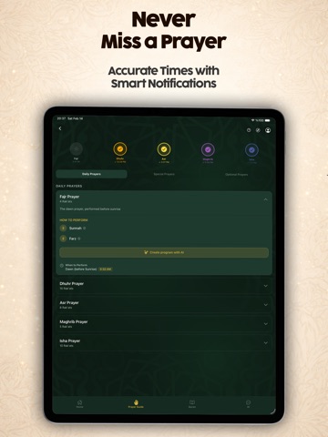 Muslim Prayer Times & Islam AI iPad screenshot