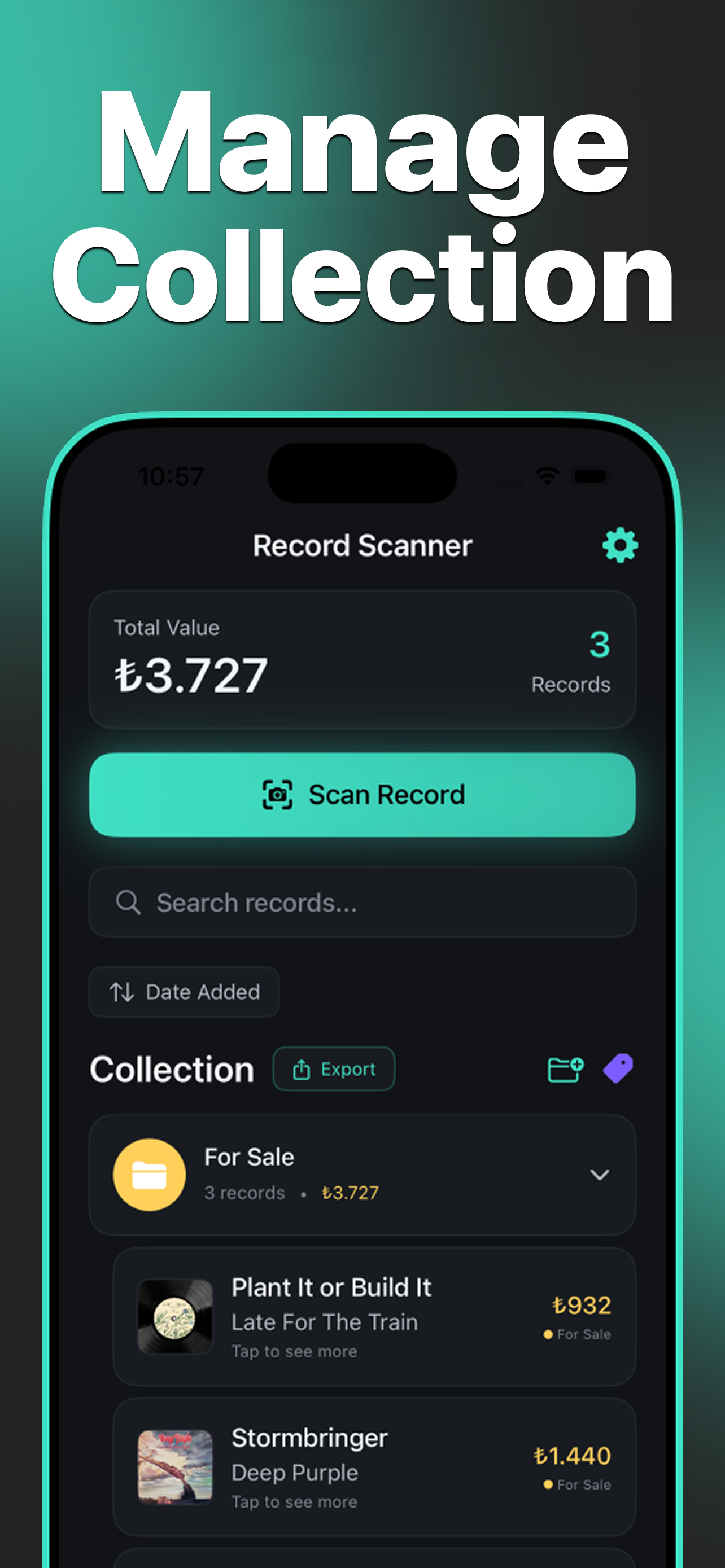 Record Scanner & Vinyl - CD