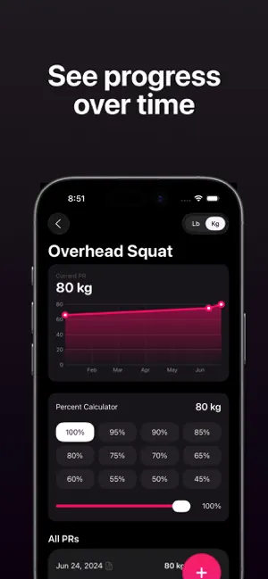 Metal: Track Gym PRs screenshot 2