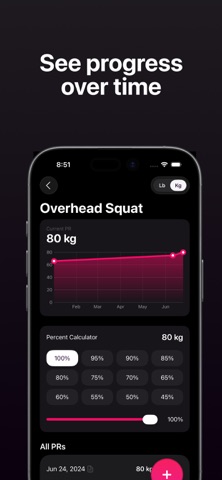 Metal: Track Gym PRs screenshot