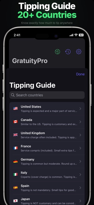 Tip Calculator - GratuityPro Screenshot 8 of 10