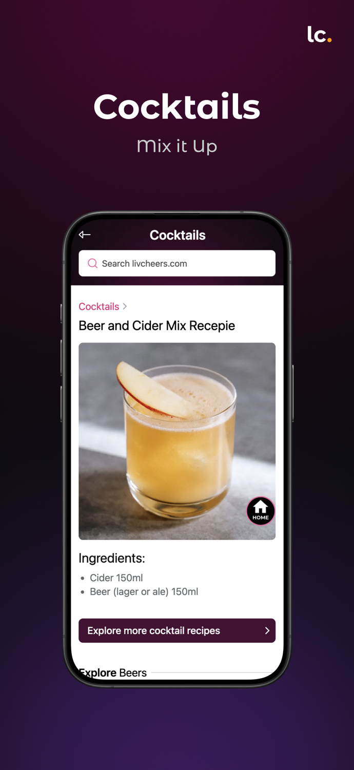 Livcheers - Alcohol Discovery