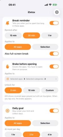 iDetox: Focus & Sleep Lock Screenshot 2 of 9