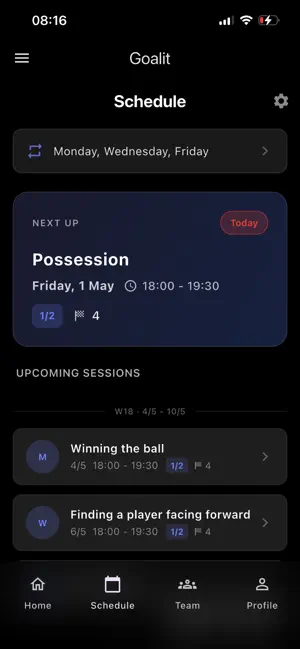 Goalit screenshot 3