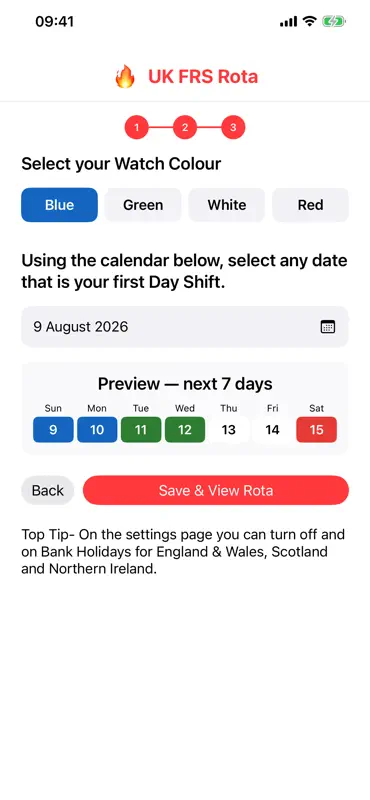 UK Fire Rota screenshot 6 of 6