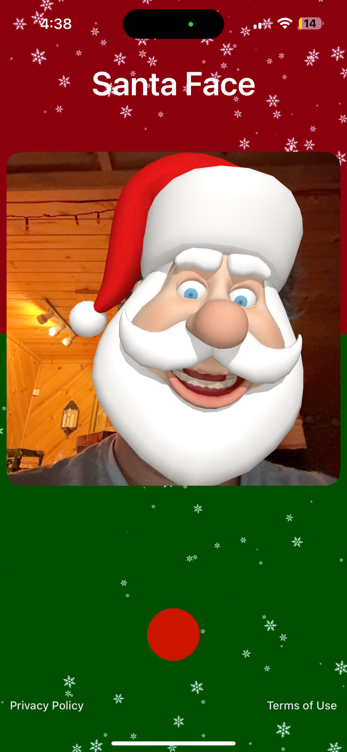 Santa Claus Emoji Face Camera