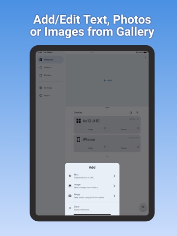 Clipboard Remote - LAN Paste iPad screenshot
