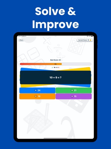 Math & Multiplication Games iPad screenshot