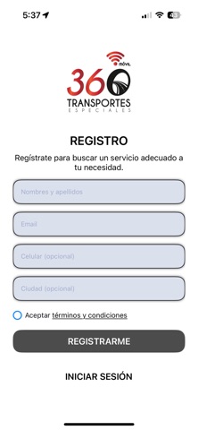 360 Movil Pasajero screenshot
