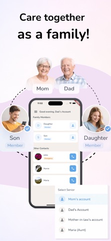 Senior Care: Daily Checkup iPhone screenshot