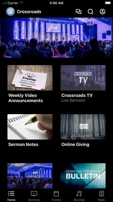 Screenshot 1 of Crossroads Ministries App