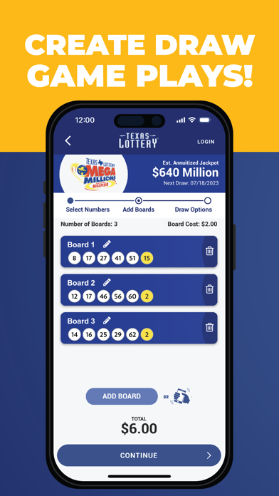 Texas Lottery Official App Screenshot