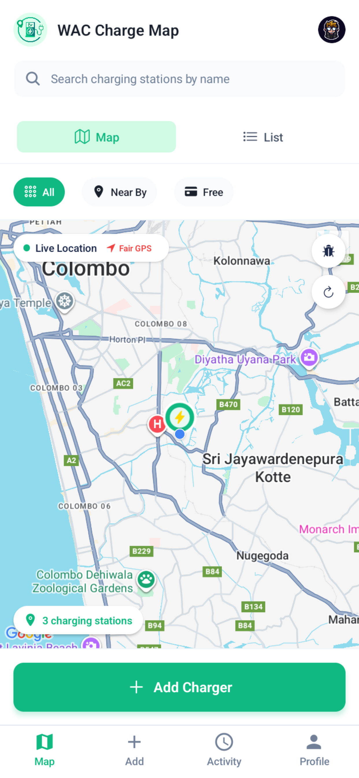 WAC Charge Map