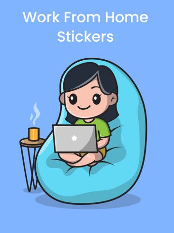 Work From Home Stickers! iPad screenshot