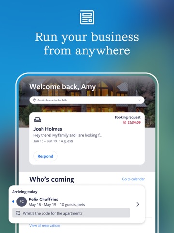 Vrbo Owner iPad screenshot