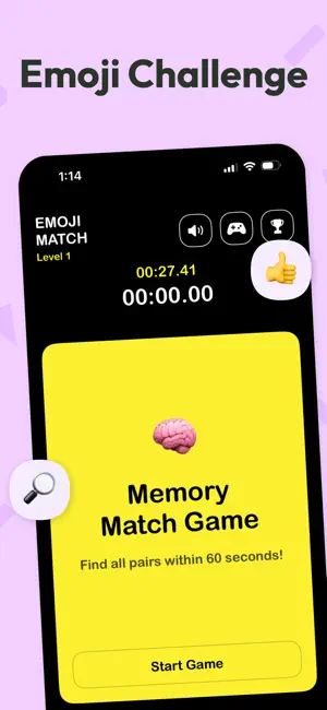 Emoji Match - Memory Game screenshot 1