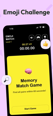 Emoji Match - Memory Game Screenshot 1 of 5