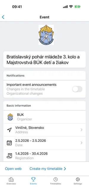 Súťaže KARATE mobile screenshot 3