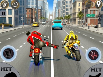 Highway Bike Attack Race Game iPad screenshot