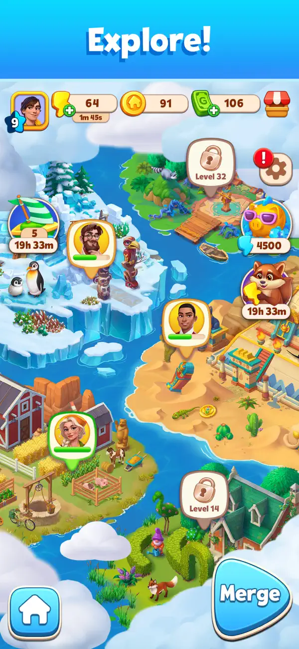 Pines Peak: Merge Travel Games Hack screenshot 5 - game app interface