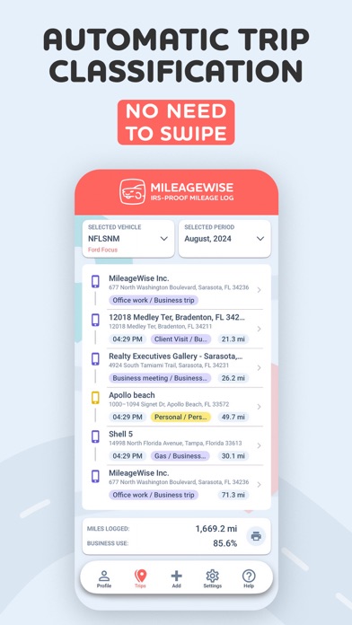 Mileage Tracker by MileageWise screenshot 3