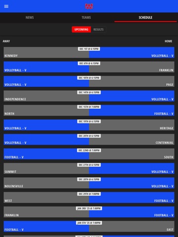 Warren County Pioneers iPad screenshot