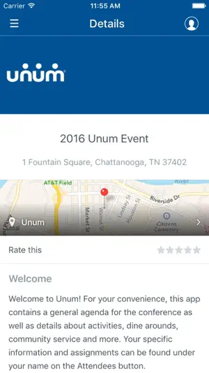 Unum Events screenshot 2